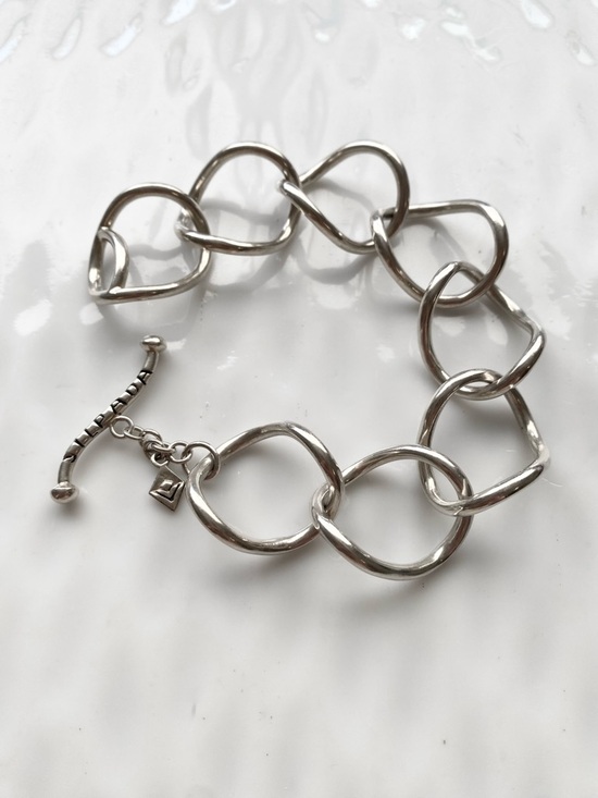 Silpada “Twists and Turns” Link Bracelet B1632 Women Jewelry - Picture 4 of 7